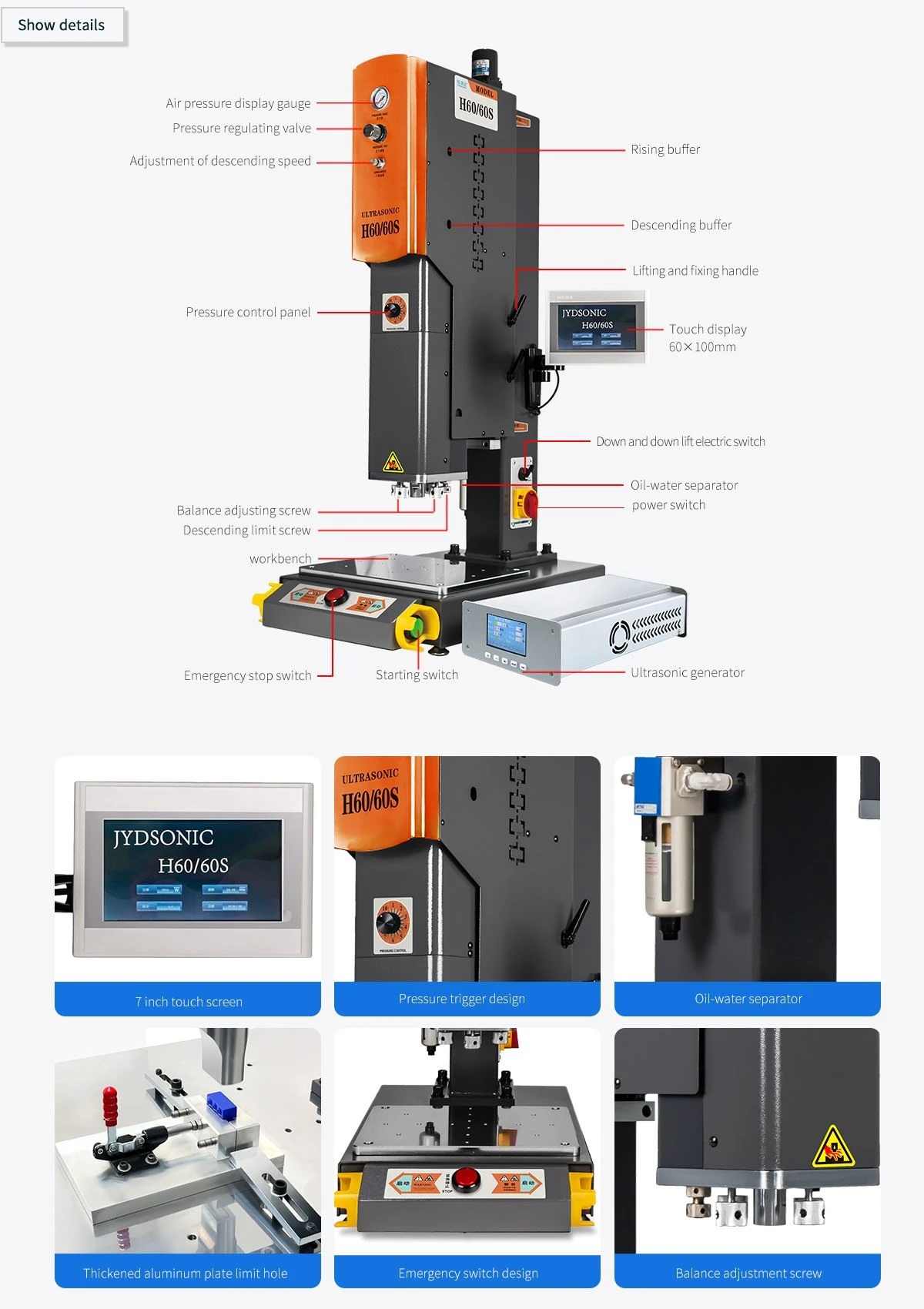 product-1200-1700 Ultrasonic Welding Machine for ABS Plastic
